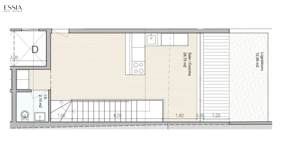 Apartamento T0 para Venda em Cedofeita, Santo Ildefonso, Sé, Miragaia, São Nicolau e Vitória Planta 1