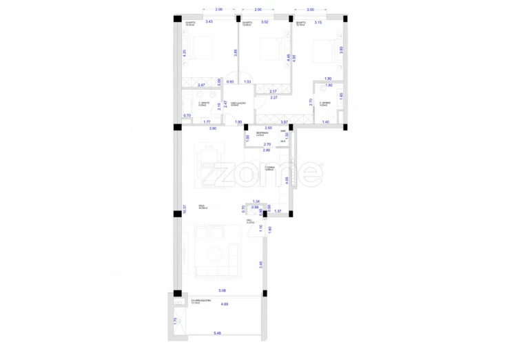 Apartamento T3 para Venda em Fonte Arcada e Oliveira Foto 1