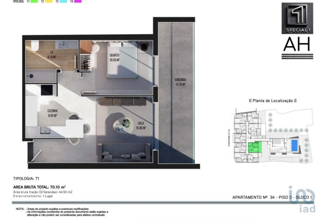 Apartamento T1 para Venda em Ribeira Brava Foto 11