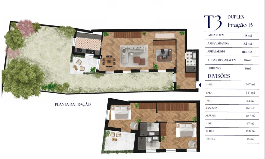 Apartamento T3 para Venda em Cedofeita, Santo Ildefonso, Sé, Miragaia, São Nicolau e Vitória Planta 1
