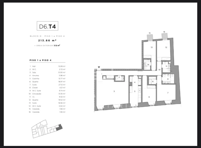 Apartamento T4 para Venda em Belém Foto 36