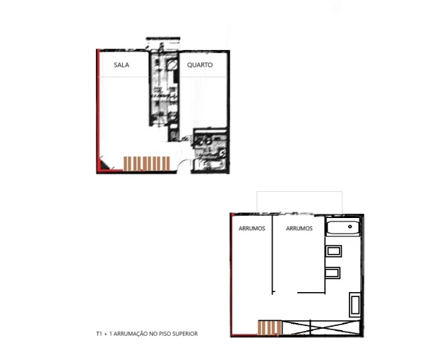 Apartamento T1 para Venda em Carcavelos e Parede Foto 28
