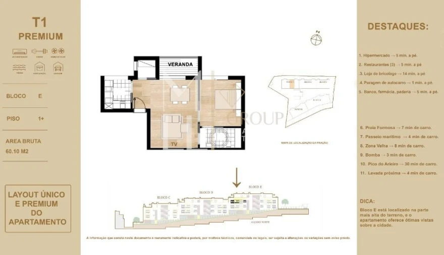 Apartamento T1 para Venda em São Martinho Foto 14