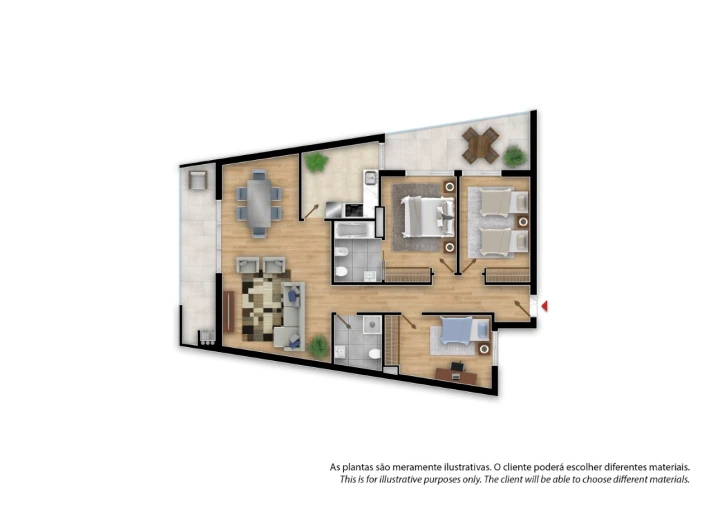Apartamento T3 para Venda em Albufeira e Olhos de Água Planta 1