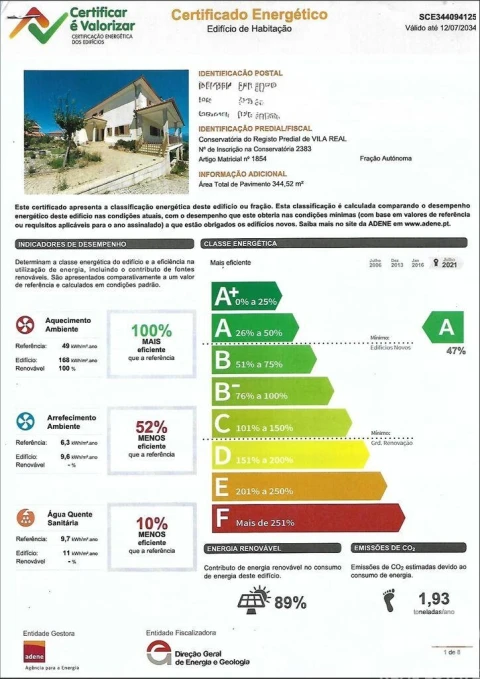 Moradia T4 para Venda em Folhadela