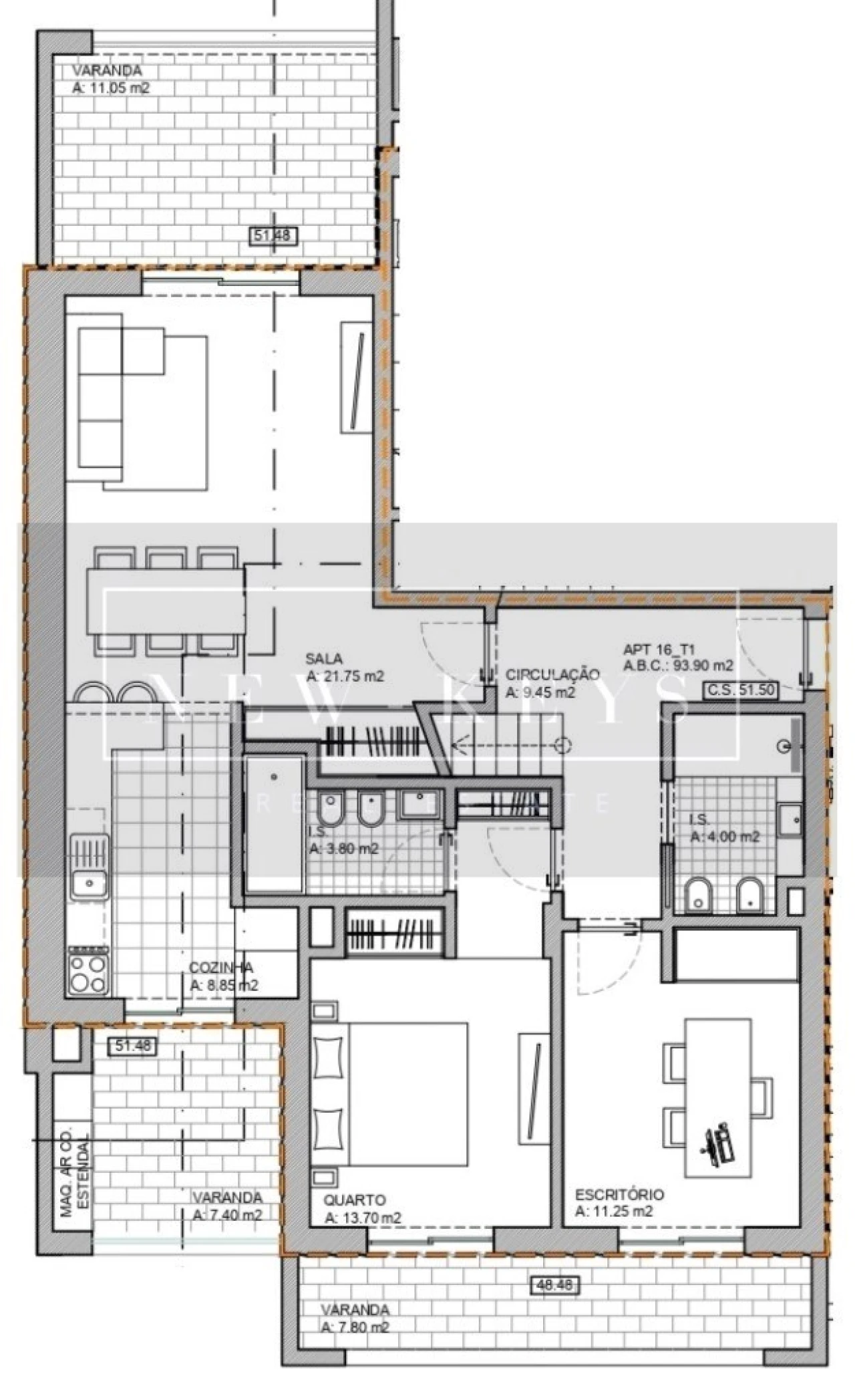 Apartamento T2 para Venda em Alvor Foto 14