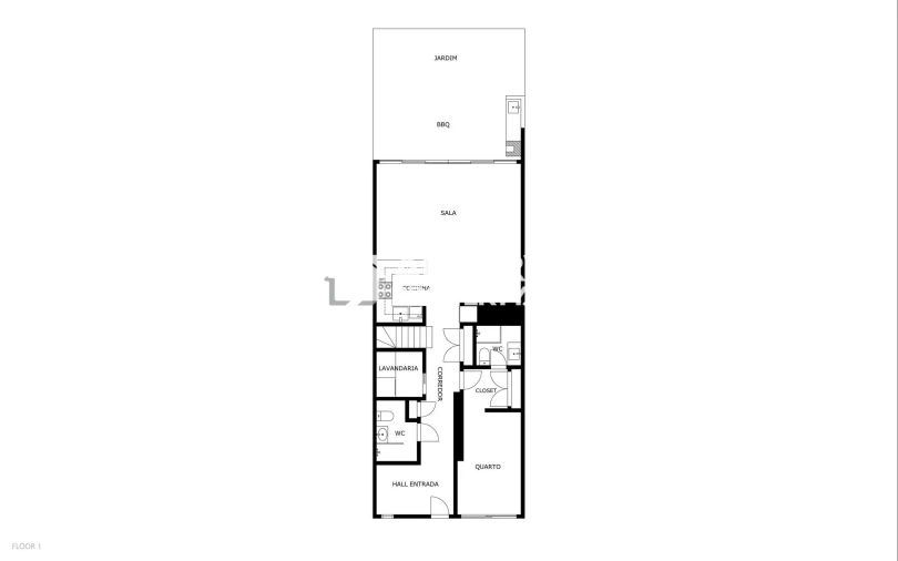 Moradia T3 para Venda em Quarteira Planta 1