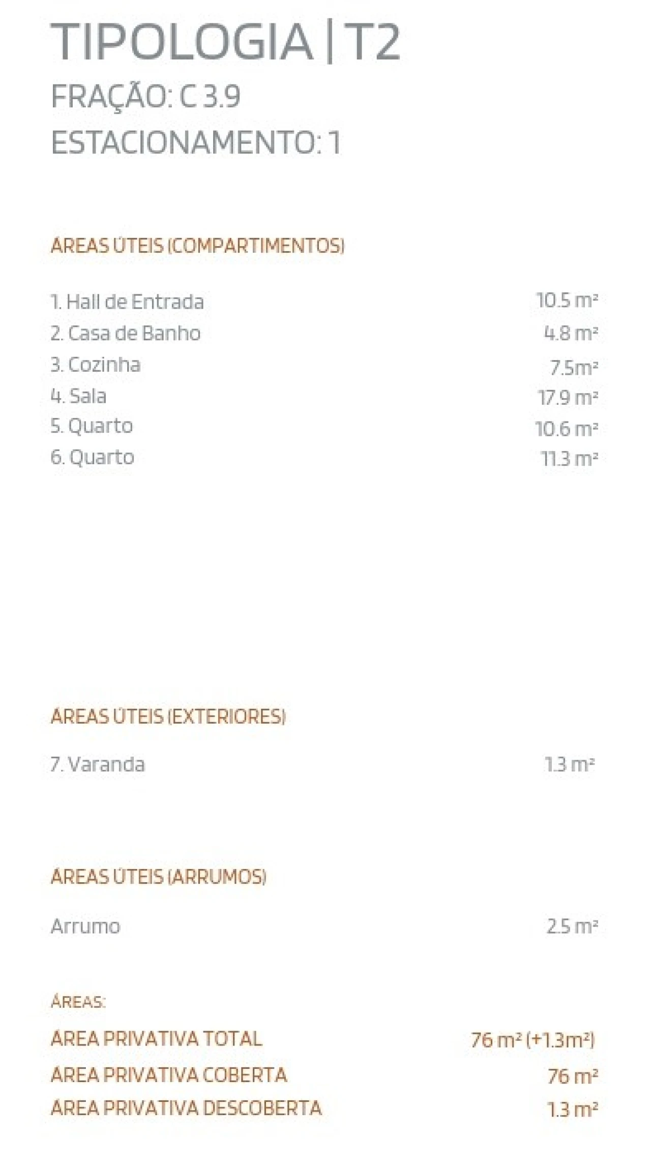 Apartamento T2 para Venda em Cedofeita, Santo Ildefonso, Sé, Miragaia, São Nicolau e Vitória Planta 3