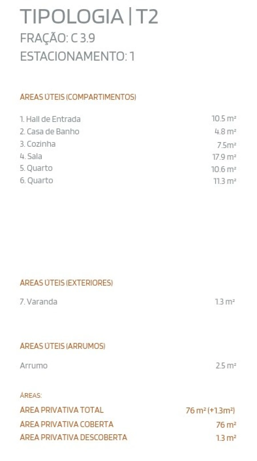 Apartamento T2 para Venda em Cedofeita, Santo Ildefonso, Sé, Miragaia, São Nicolau e Vitória Planta 3
