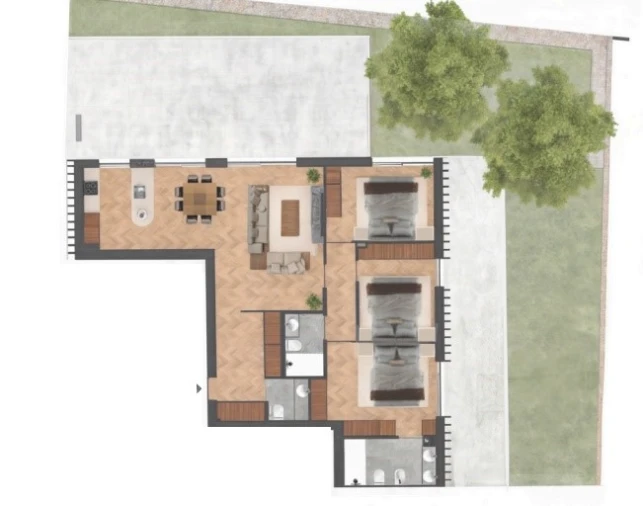 Apartamento T3 para Venda em Lordelo do Ouro e Massarelos Planta 1