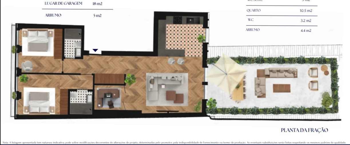 Apartamento T2 para Venda em Cedofeita, Santo Ildefonso, Sé, Miragaia, São Nicolau e Vitória Planta 1