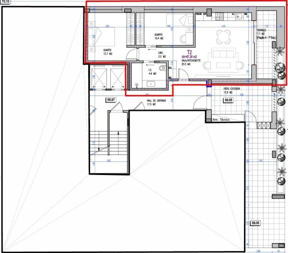 Apartamento T5 para Venda em Laranjeiro e Feijó Planta 2