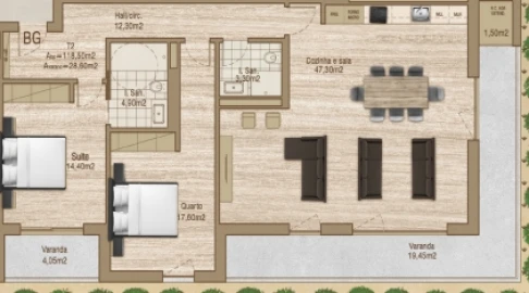 Apartamento T2 para Venda em Glória e Vera Cruz