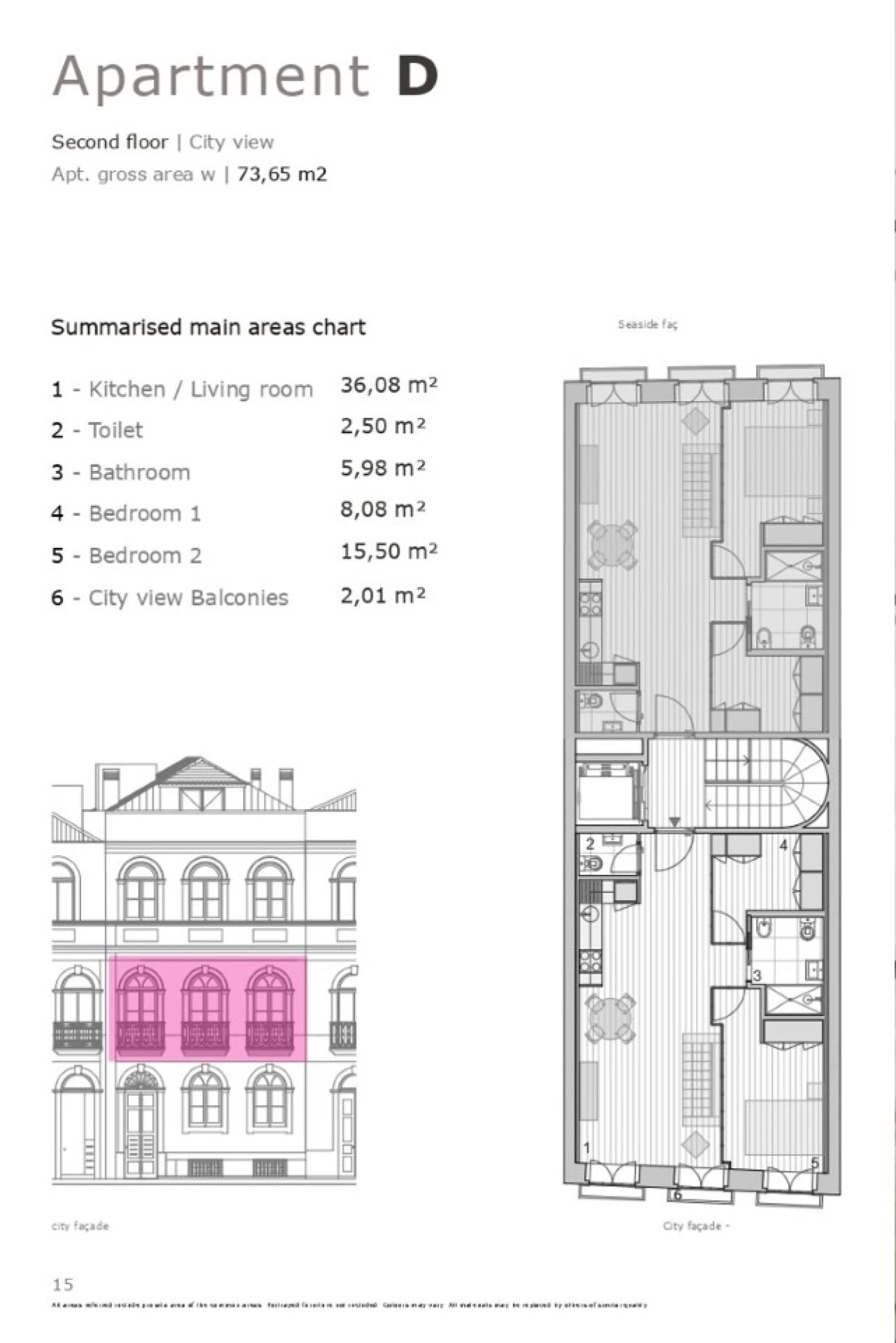 Apartamento T2 para Venda em Aldoar, Foz do Douro e Nevogilde Planta 2