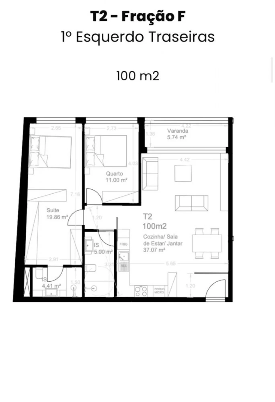 Apartamento T2 para Venda em Custóias, Leça do Balio e Guifões Foto 28