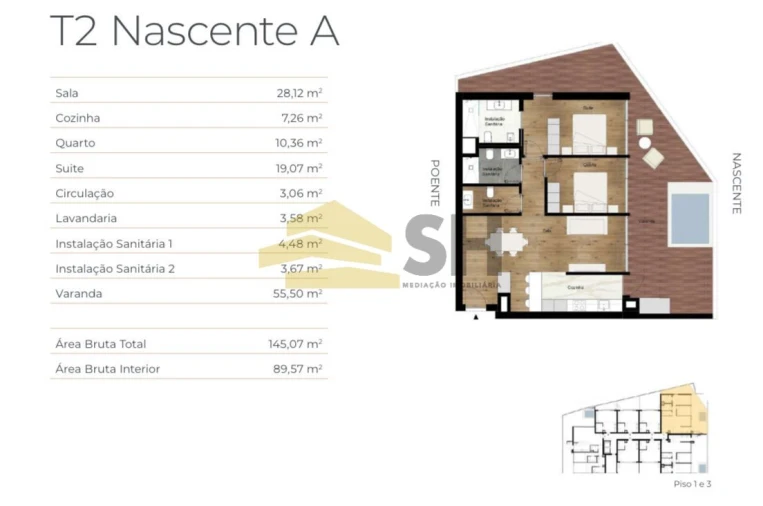 Apartamento T2 para Venda em Santa Marinha e São Pedro da Afurada Foto 19