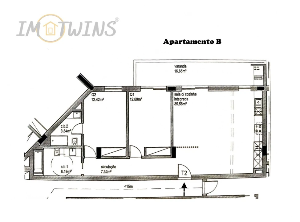 Apartamento T2 para Venda em Portimão Foto 1