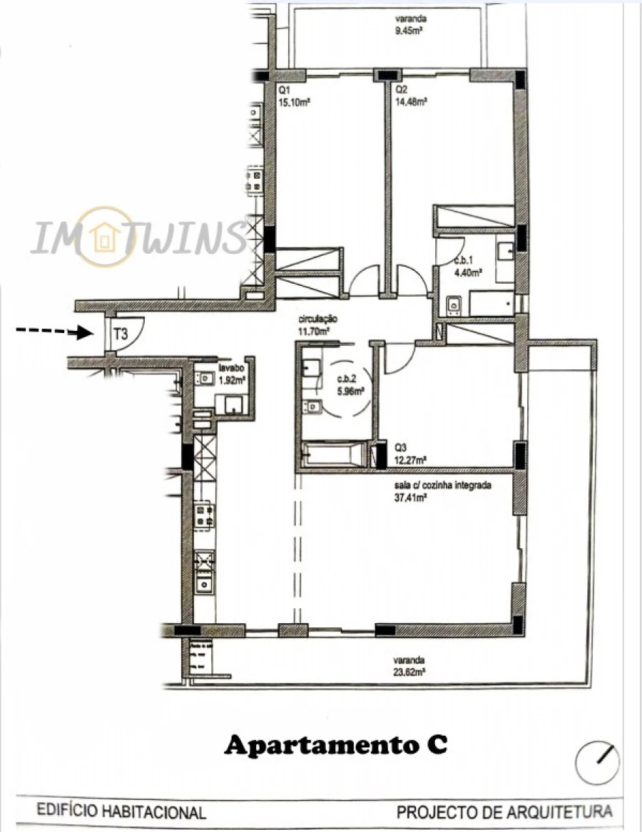 Apartamento T3 para Venda em Portimão Foto 2