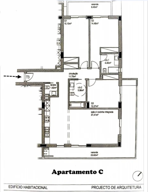 Apartamento T3 para Venda em Portimão