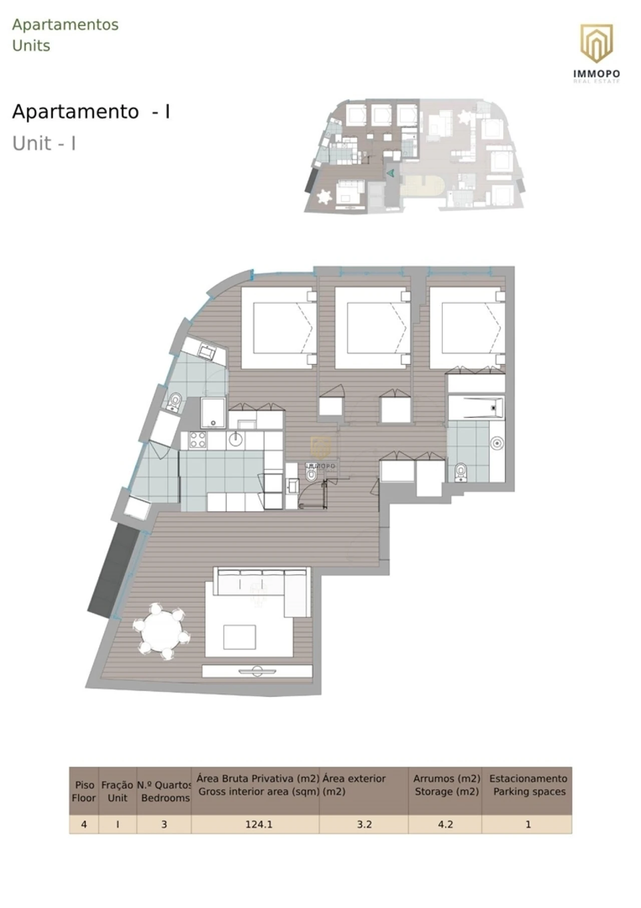 Apartamento T3 para Venda em Mafamude e Vilar do Paraíso Foto 19