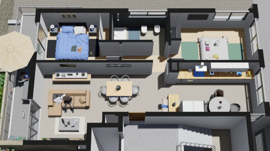 Apartamento T3 para Venda em Portimão Planta 2