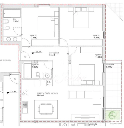 Apartamento T3 para Venda em Antas e Abade de Vermoim