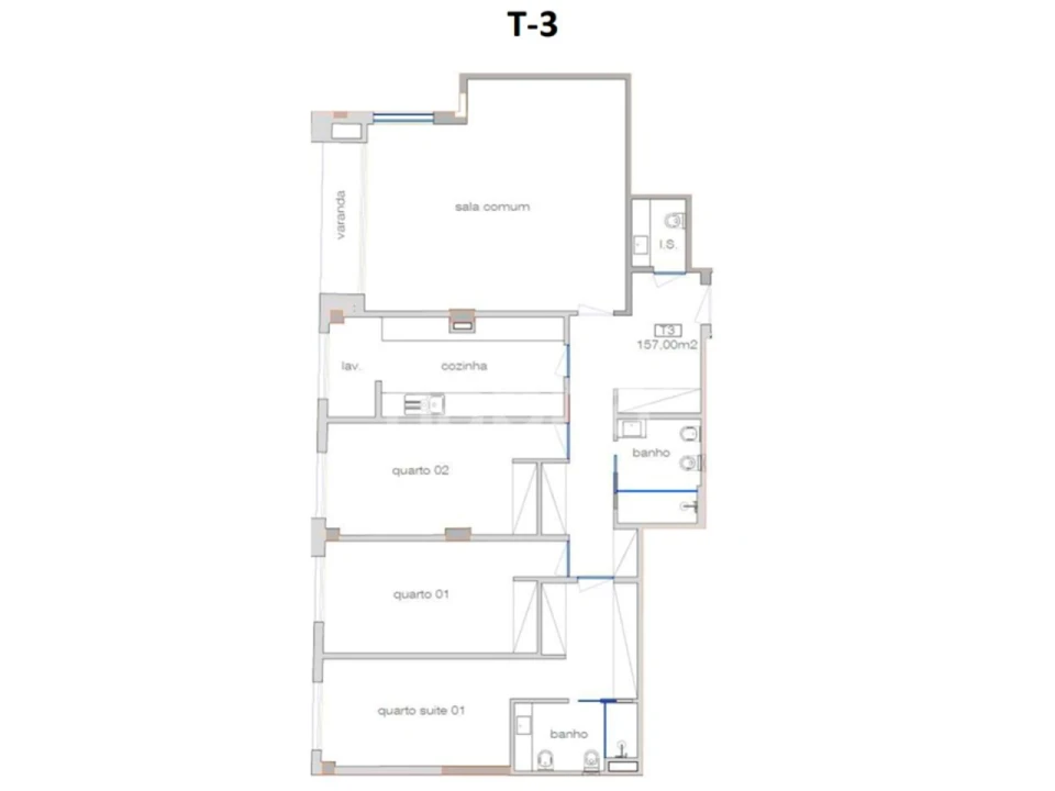 Apartamento T3 para Venda em Cedofeita, Santo Ildefonso, Sé, Miragaia, São Nicolau e Vitória Foto 25