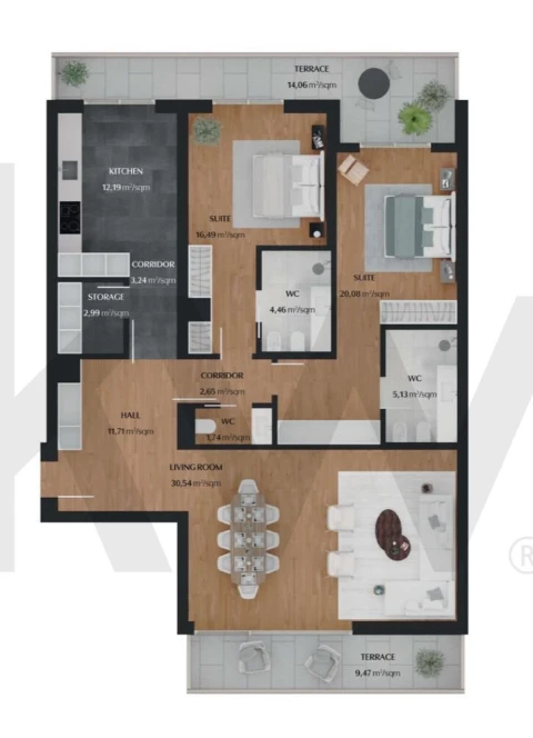 Apartamento T2 para Venda em Quarteira