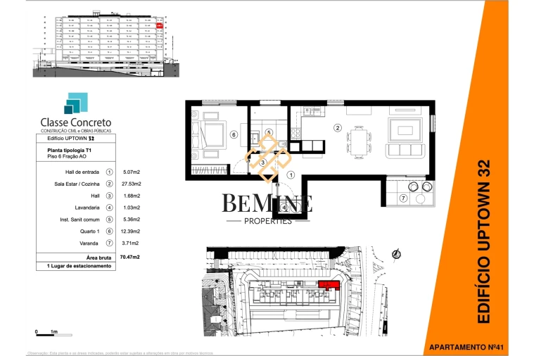 Apartamento T1 para Venda em São Martinho Foto 29