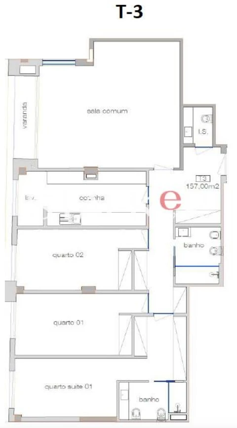 Apartamento T3 para Venda em Cedofeita, Santo Ildefonso, Sé, Miragaia, São Nicolau e Vitória