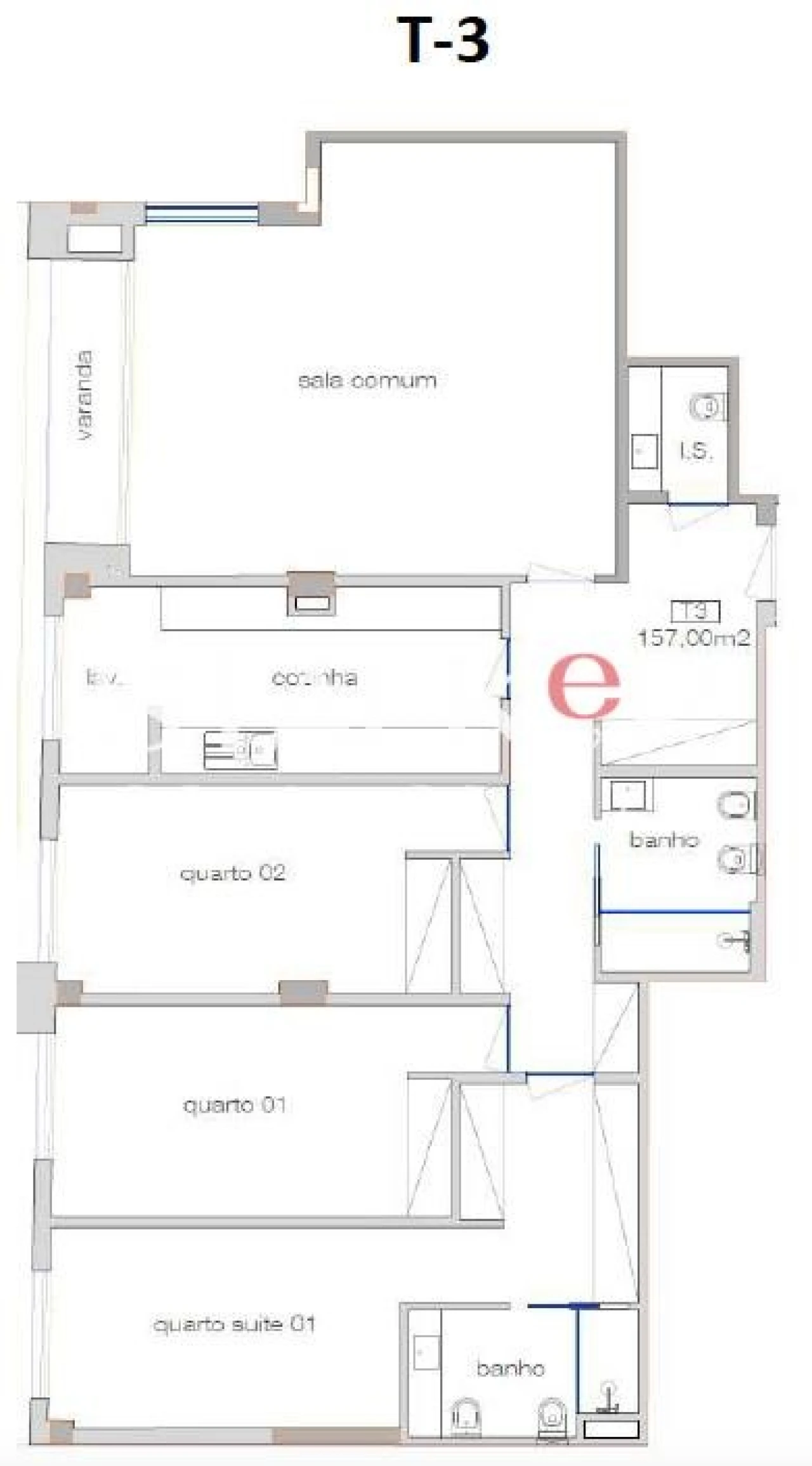 Apartamento T3 para Venda em Cedofeita, Santo Ildefonso, Sé, Miragaia, São Nicolau e Vitória Foto 39