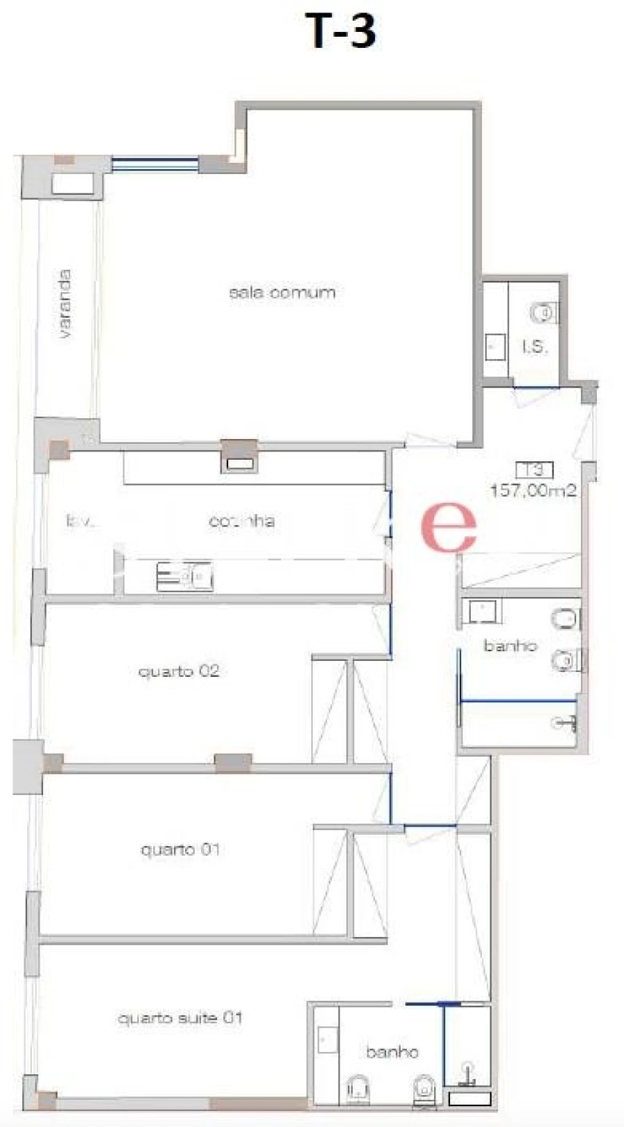 Apartamento T3 para Venda em Cedofeita, Santo Ildefonso, Sé, Miragaia, São Nicolau e Vitória Foto 39