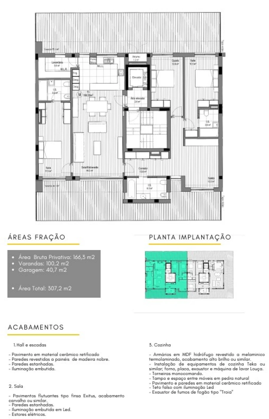 Apartamento T3 para Venda em Nogueira da Regedoura Planta 1