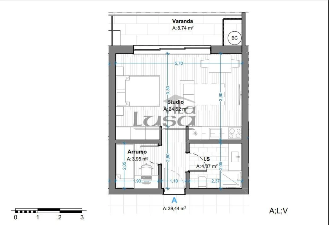 Apartamento T1 para Venda em Armação de Pera Foto 23