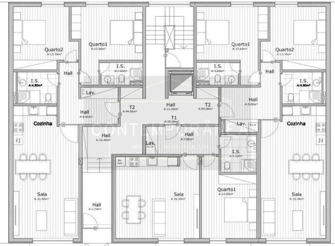 Apartamento T1 para Venda em Mirandela Foto 8
