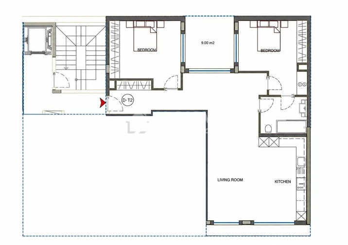 Apartamento T2 para Venda em Faro (Sé e São Pedro) Planta 1