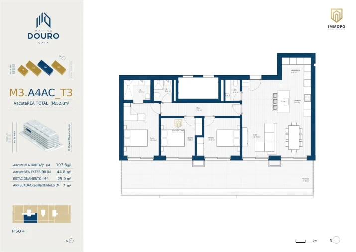 Apartamento T3 para Venda em Santa Marinha e São Pedro da Afurada Foto 24