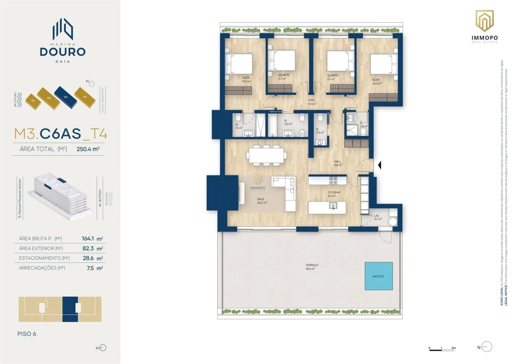 Apartamento T4 para Venda em Santa Marinha e São Pedro da Afurada Foto 24