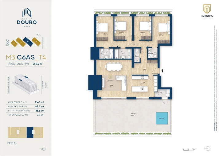 Apartamento T4 para Venda em Santa Marinha e São Pedro da Afurada Foto 24
