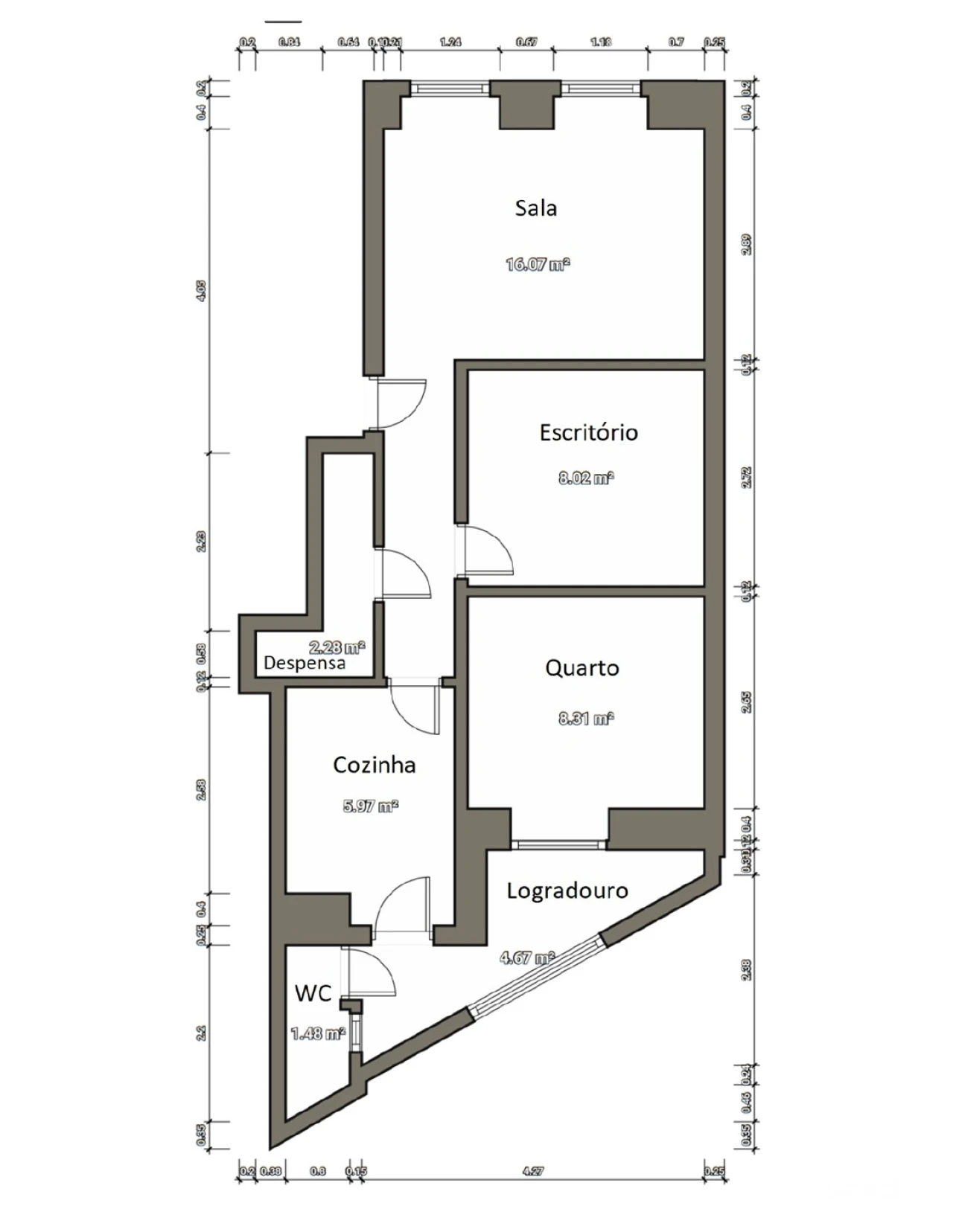 Apartamento T2 para Venda em São Vicente Foto 28