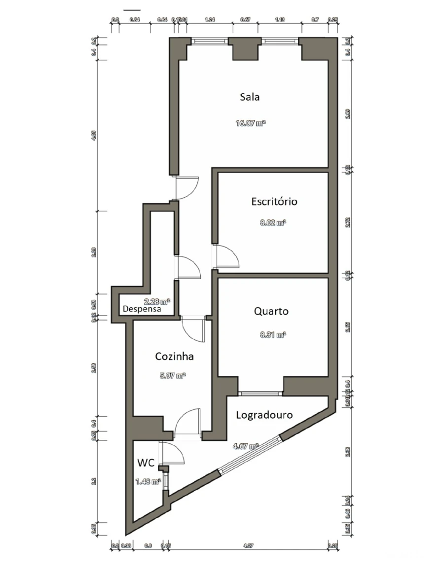 Apartamento T2 para Venda em São Vicente Foto 28