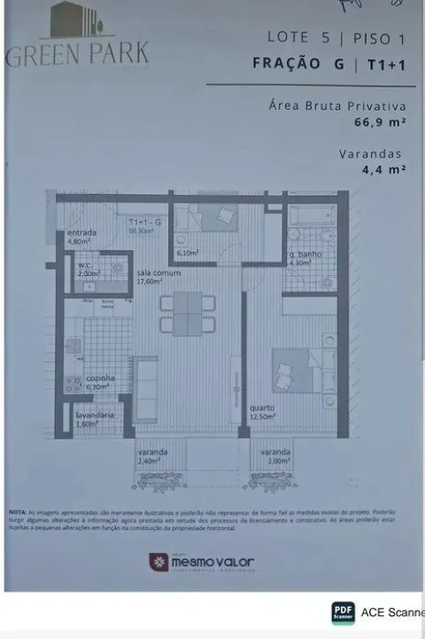 Apartamento T1 para Venda em Custóias, Leça do Balio e Guifões