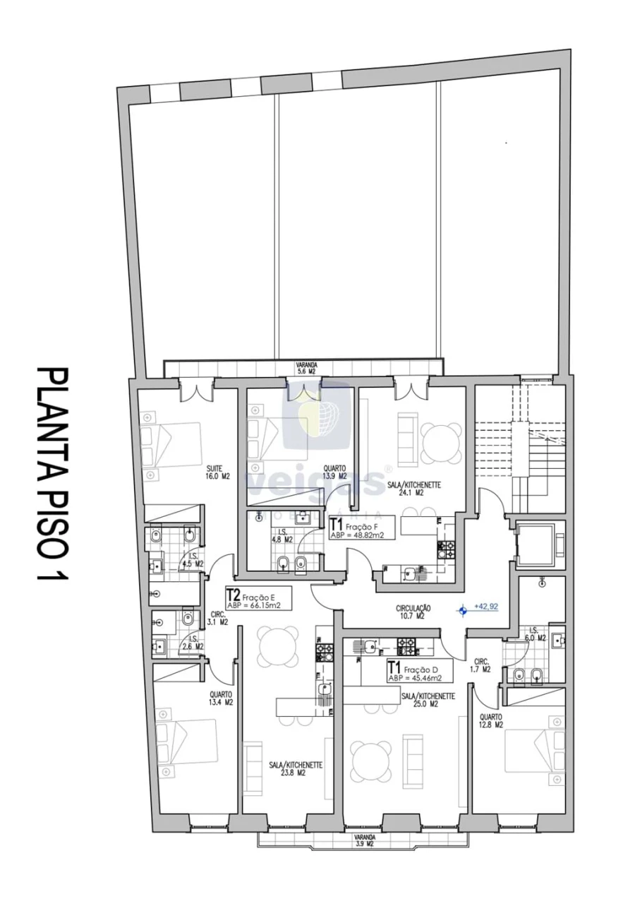 Apartamento T2 para Venda em Arroios Foto 17
