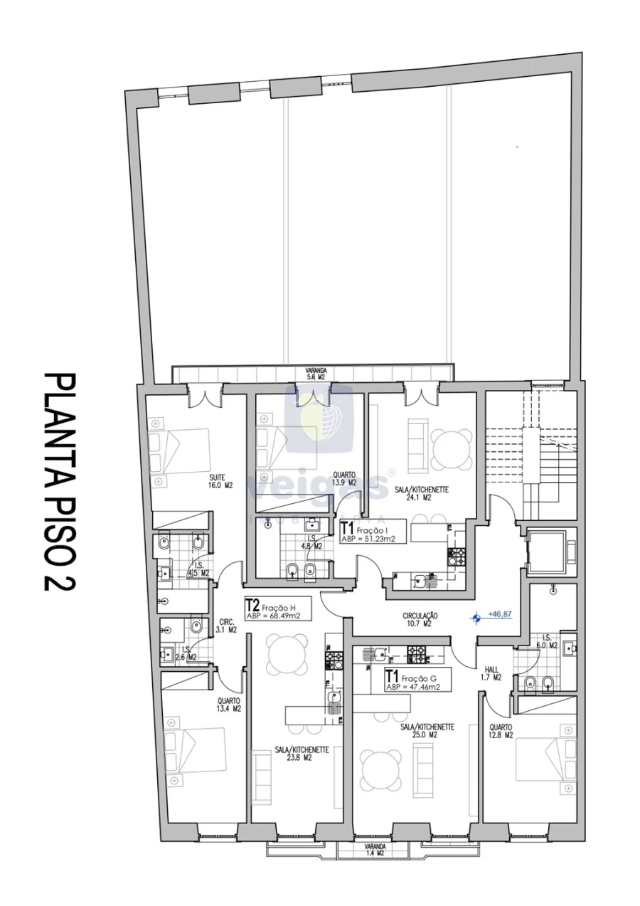 Apartamento T2 para Venda em Arroios Foto 24