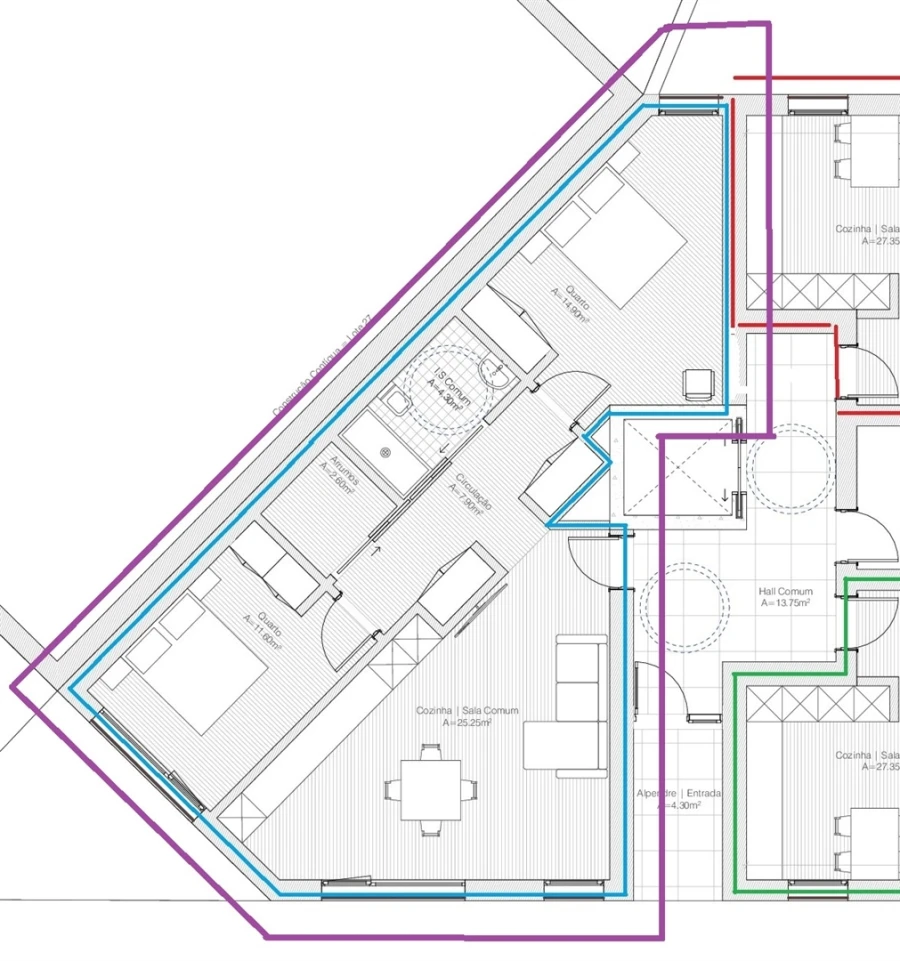 Apartamento T2 para Venda em Mundão Planta 2