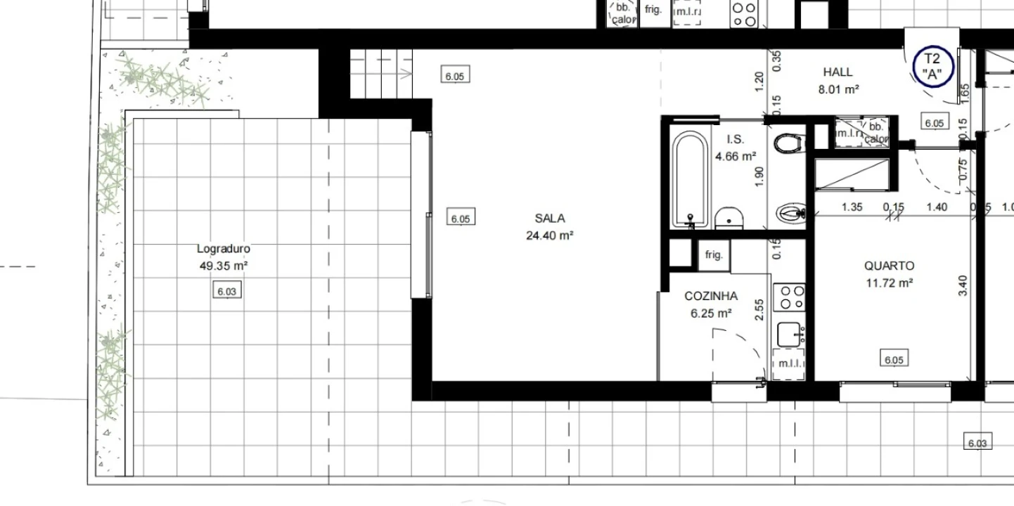 Apartamento T2 para Venda em Conceição e Cabanas de Tavira Planta 3