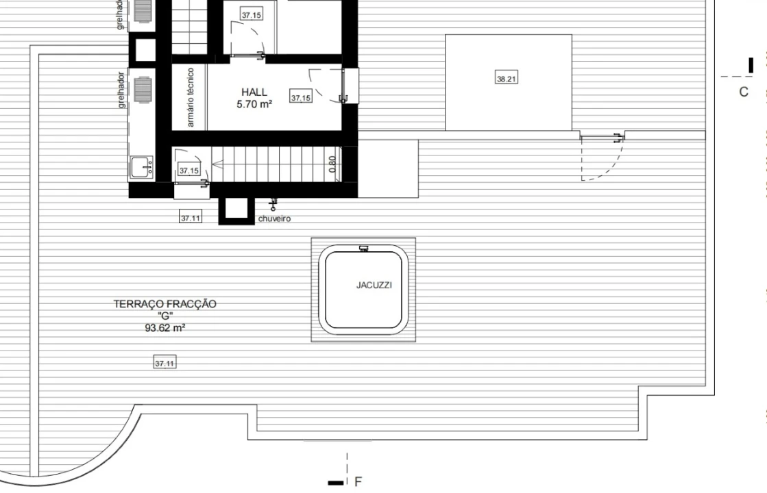 Apartamento T3 para Venda em Tavira (Santa Maria e Santiago) Planta 2