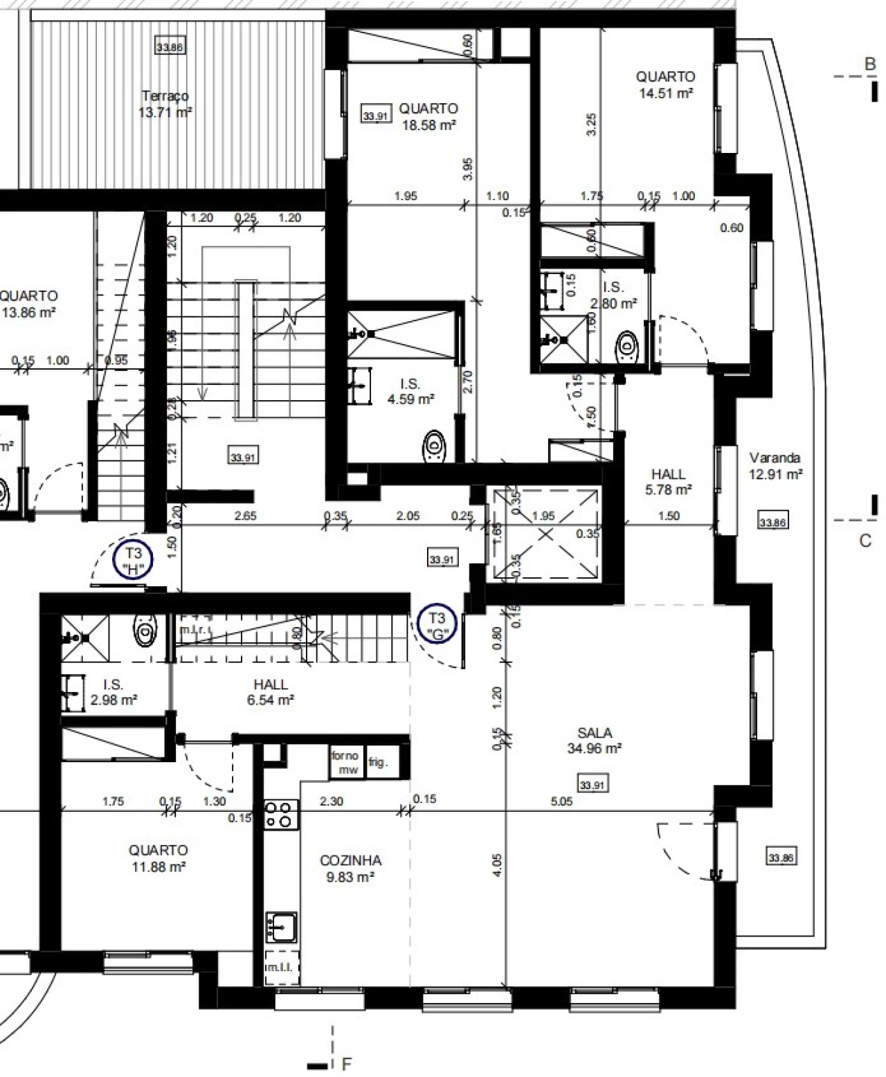 Apartamento T3 para Venda em Tavira (Santa Maria e Santiago) Planta 4