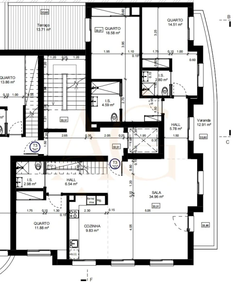 Apartamento T3 para Venda em Tavira (Santa Maria e Santiago)
