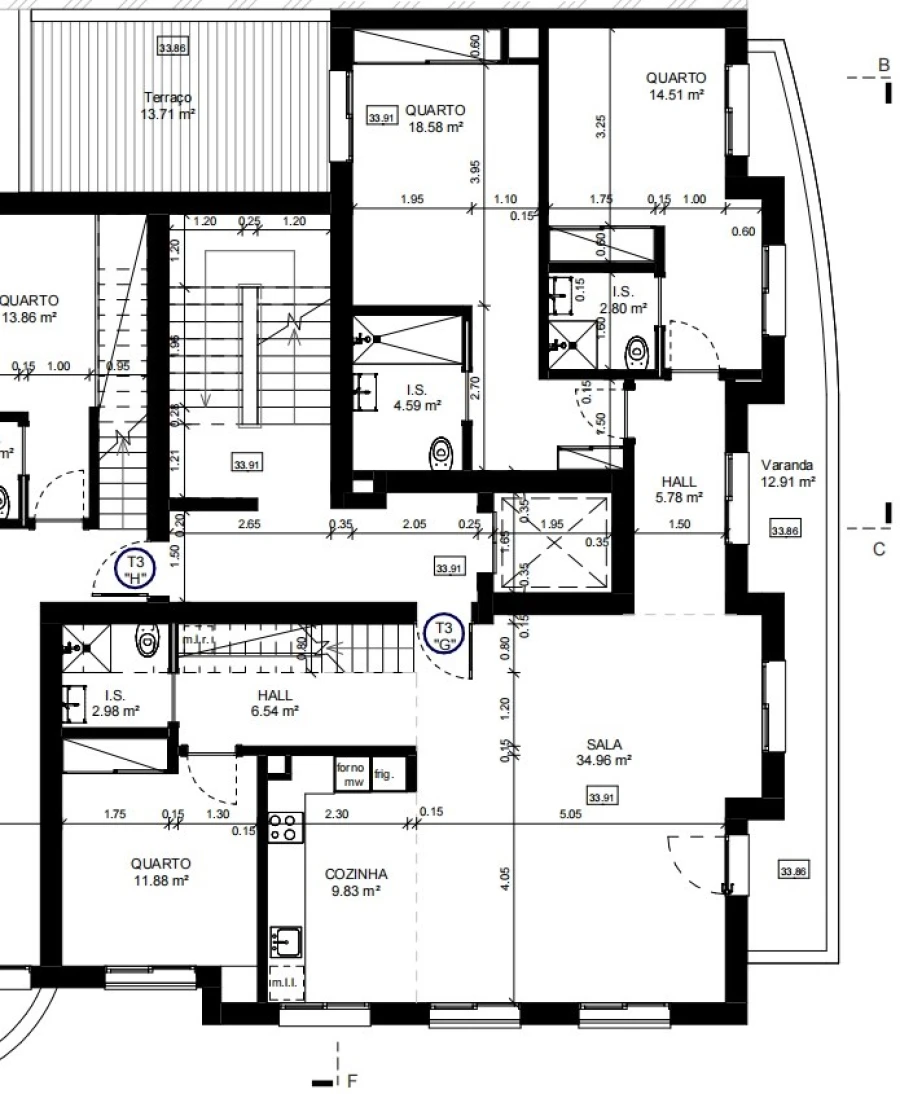 Apartamento T3 para Venda em Tavira (Santa Maria e Santiago) Planta 4